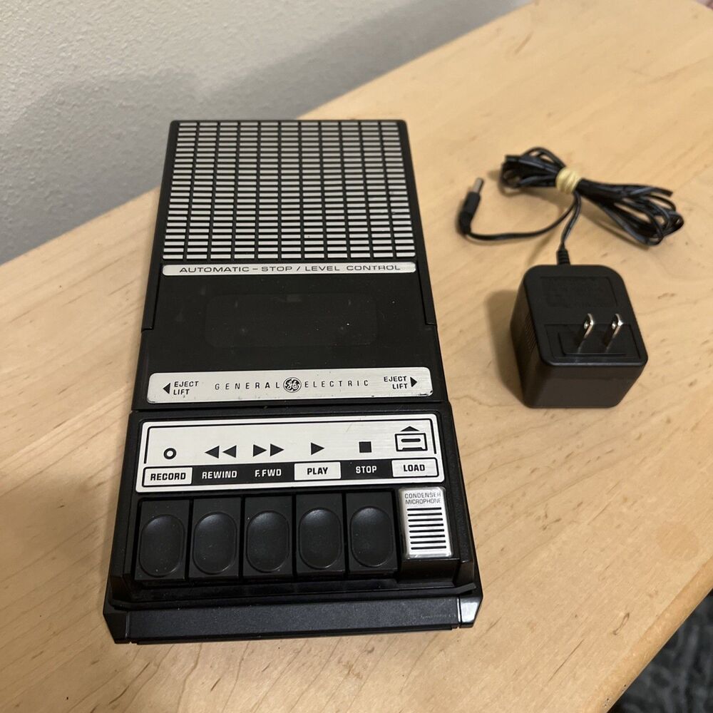 General Electric GE 3-5014A Audio Cassette Recorder Player Vintage Analog